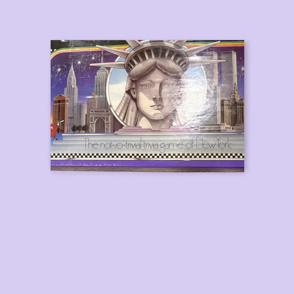 Vtg 1985 Metromania Board Game 1st Edition New York City Trivia Factory Sealed